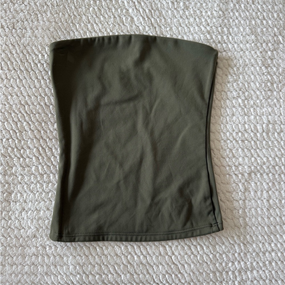 WORN ONCE Garage Olive Green Tube Top Size XS
